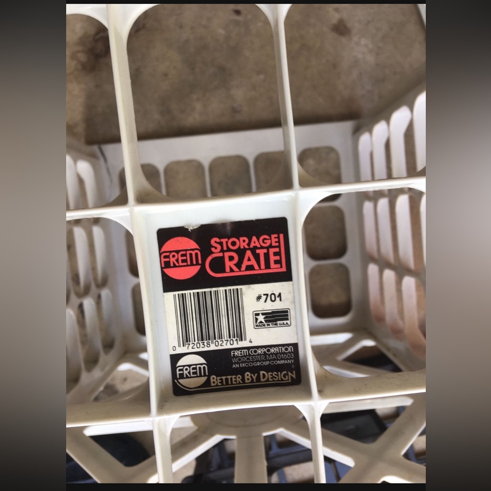 Frem White File Storage Crate - Picture 2 of 2